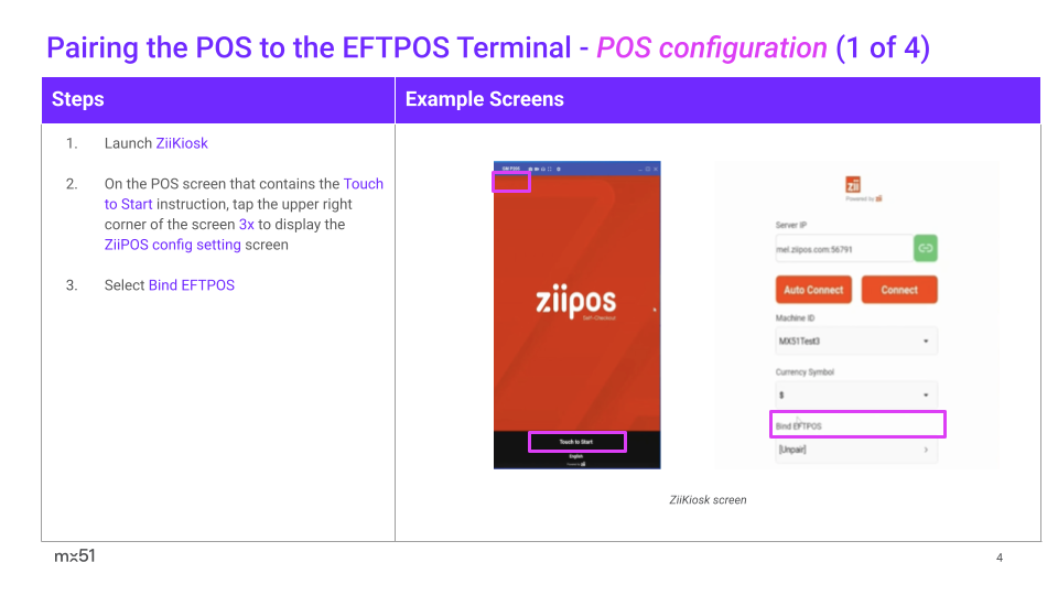 ZiiPOS Kiosk Pairing and Transaction User Guide (1).png